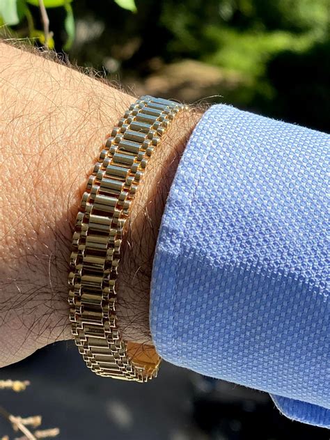 mens rolex bracelet|rolex 14k gold men's bracelet.